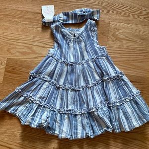 Tommy Bahama | girls dress ruffle denim 4T